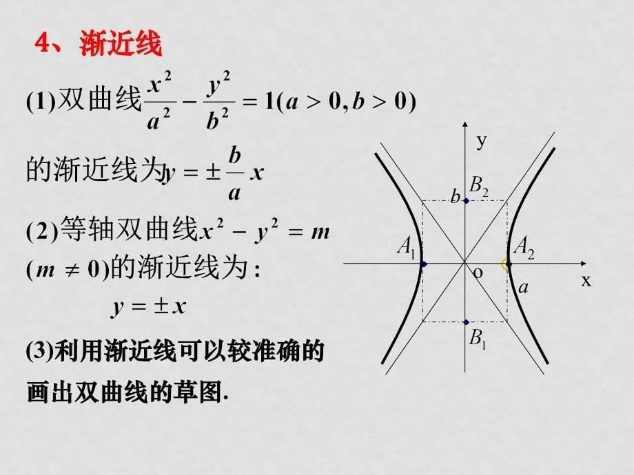 高中数学双曲线抛物线全套课件（打包）人教版选修一双曲线的简单几何性质_第5页