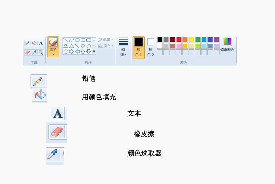 小学三年级上册信息技术-第6课初识“画图”程序(1)-浙江摄影版(14张)ppt课件_第3页