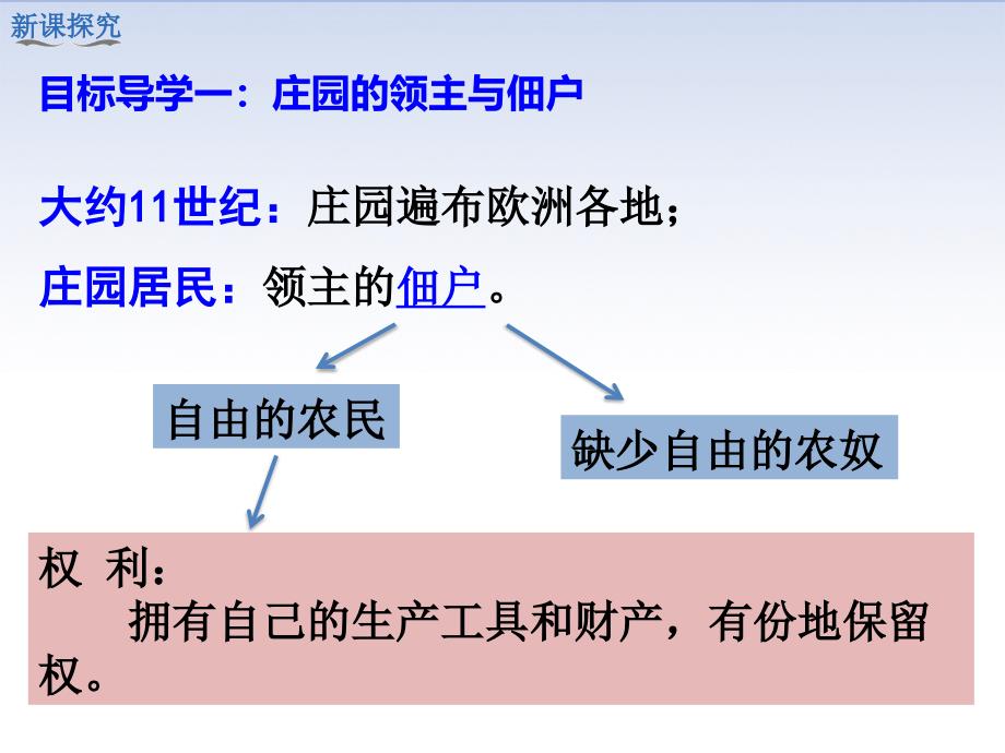 部编新人教版初中历史九年级上册公开优质课课件-第8课-西欧庄园_第4页