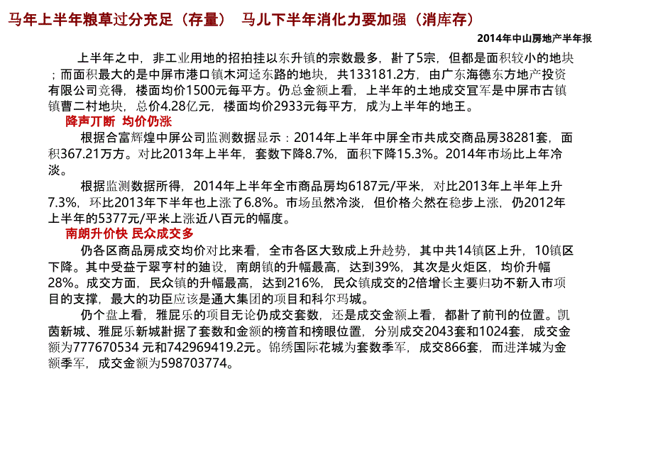 中山市房地产市场研究分析报告上半年_第4页