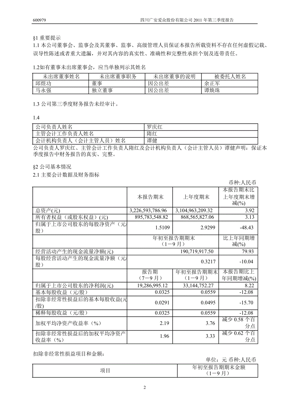 600979广安爱众第三季度季报_第3页