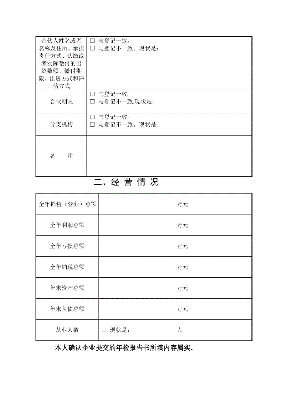 合伙企业年检报告书_第3页