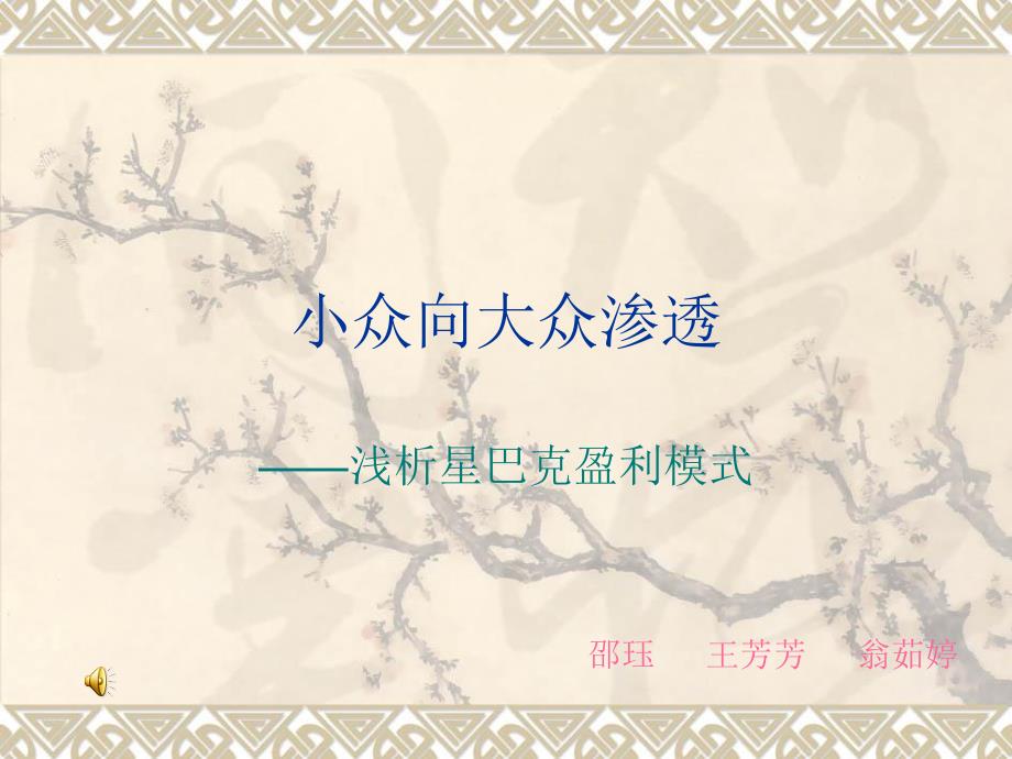 《小众向大众渗透》PPT课件_第1页