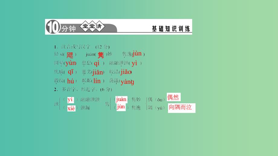 七年级语文下册 第一单元 2《海燕》习题课件 语文版.ppt_第2页