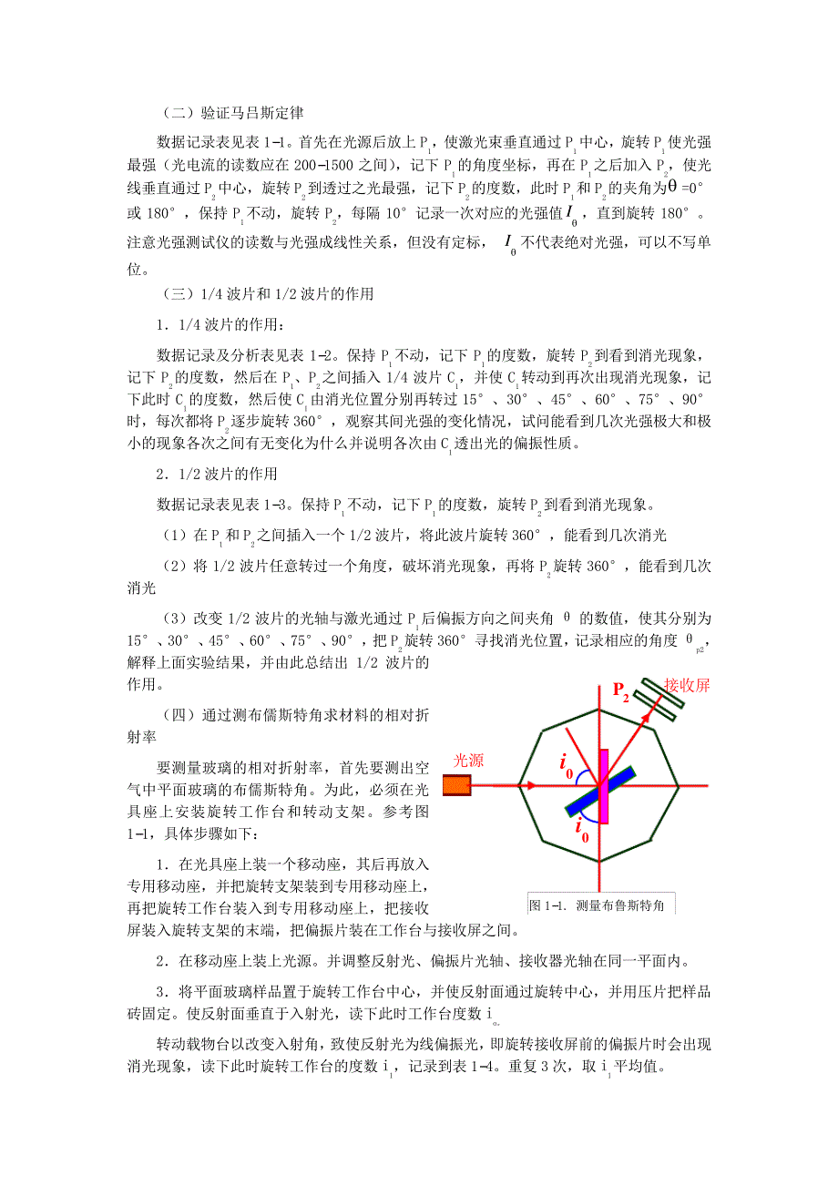 偏振光实验报告5326_第4页