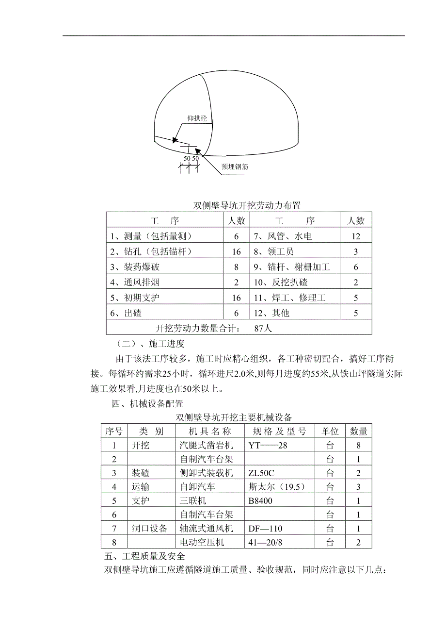 隧道双侧壁施工组织设计_第4页