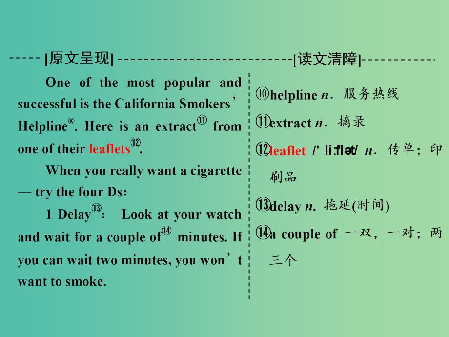 高中英语Module2NoDrugsSectionⅣOtherPartsoftheModule课件外研版.ppt_第3页