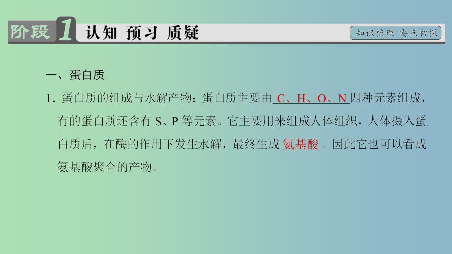 高中化学专题2营养均衡与人体降第二单元提供能量与营养的食物第2课时蛋白质维生素课件3苏教版.ppt_第3页