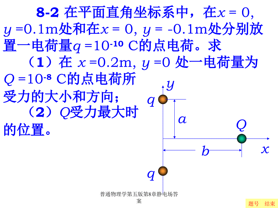 普通物理学第五版第8章静电场答案_第3页