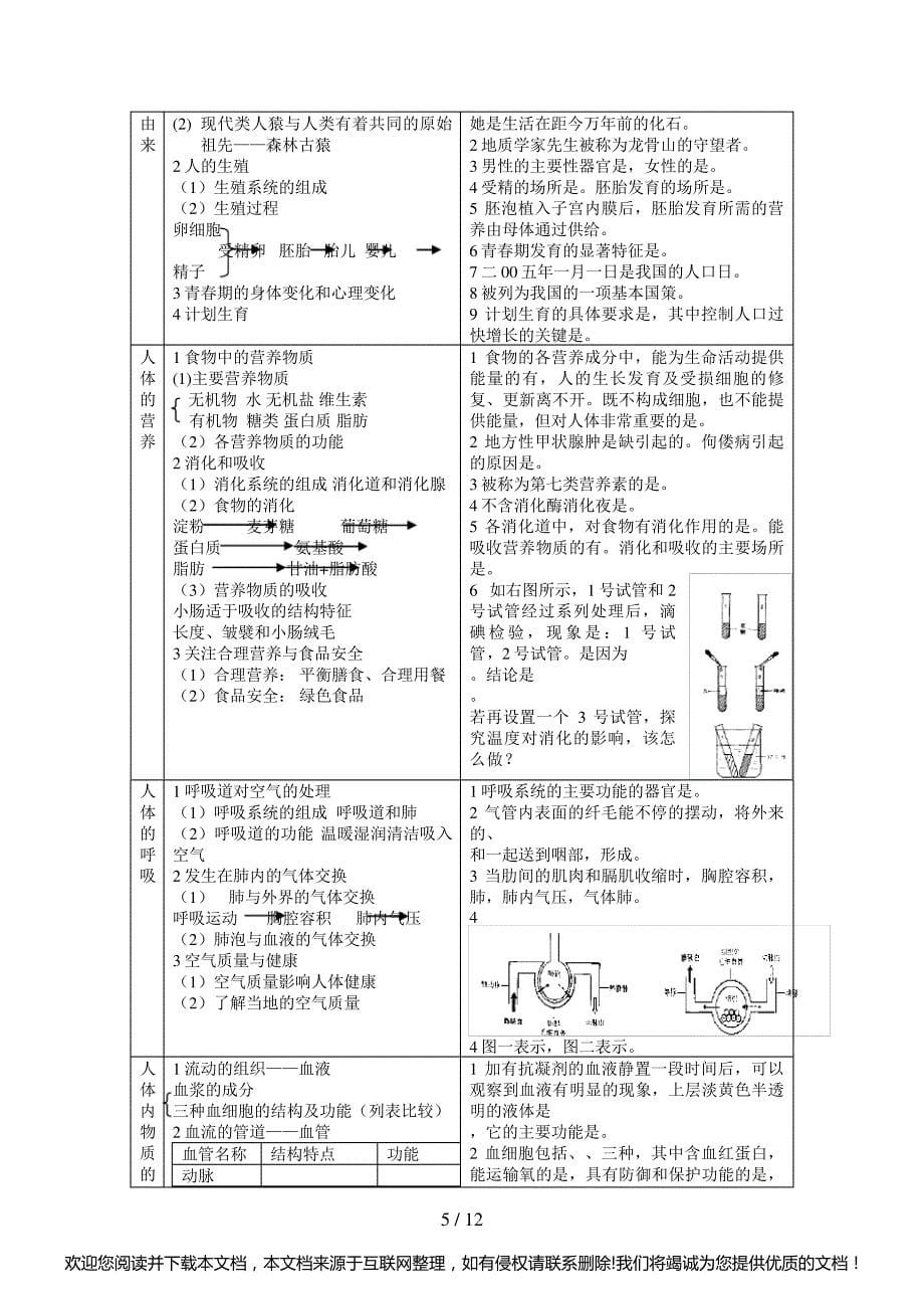 初中生物总复习教案及学案095744_第5页