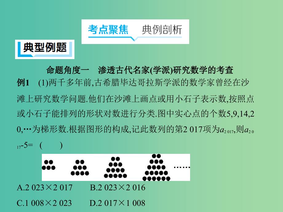 2019高考数学二轮复习 第20讲 数学文化与核心素养课件 理.ppt_第3页