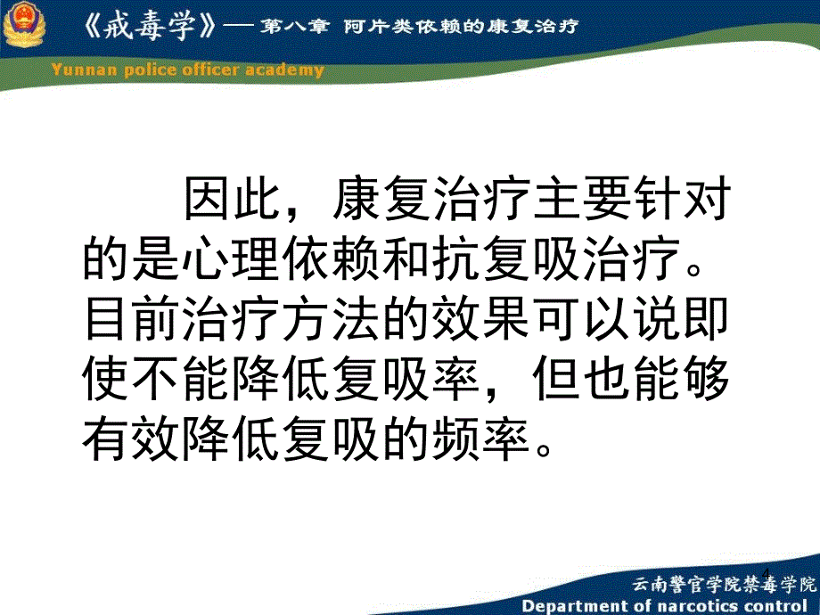 康复治疗是戒毒治疗的三个阶段脱毒康复回归社会中_第4页