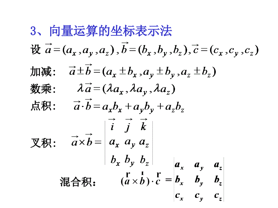 大学数学：第一部分 向量代数习题课(1)_第4页