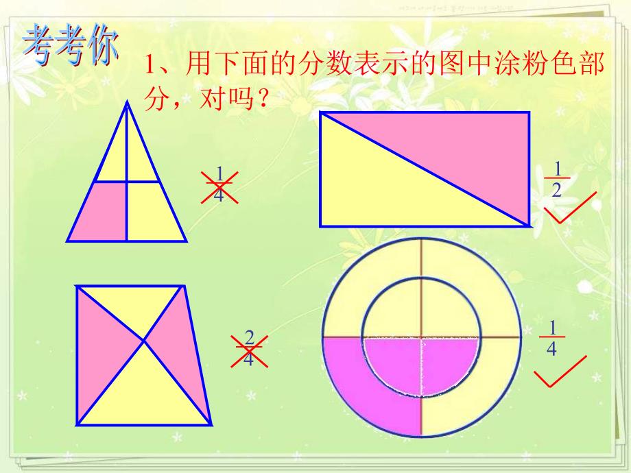 人教版五年级下册分数的义课件_第4页