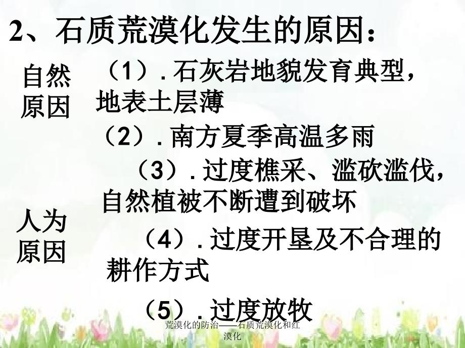 荒漠化的防治石质荒漠化和红漠化课件_第4页