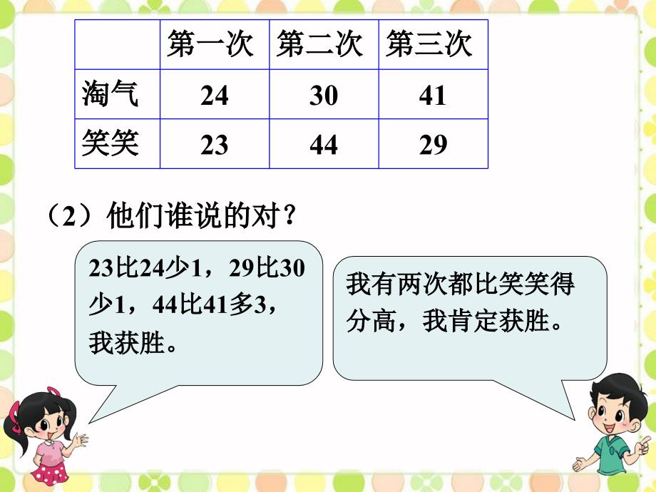 淘气和笑笑玩套圈(北师大二年级数学上册课件-董不易).ppt_第3页