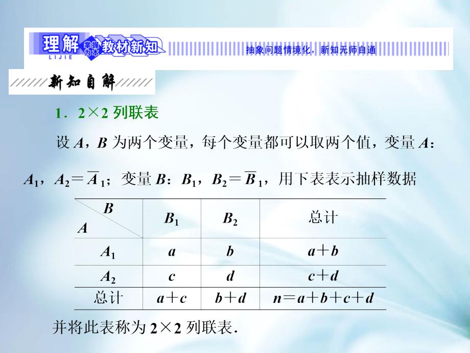 高中数学北师大版选修23课件：第三章 2 独立性检验_第4页