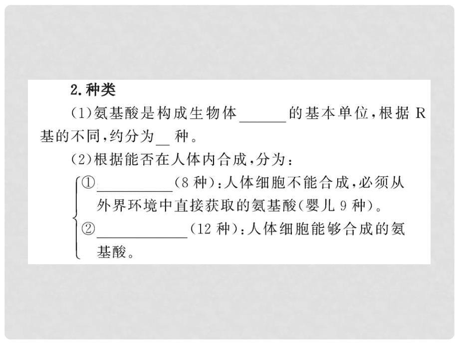 版高中生物 2.2 生命活动的主要承担者——蛋白质课件 新人教版必修1_第5页