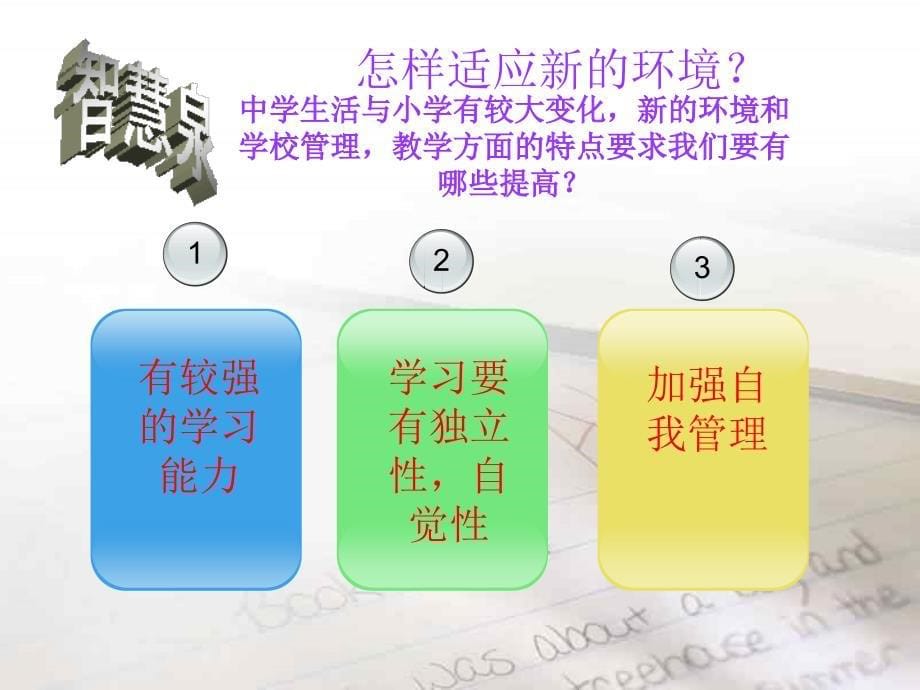 初一学生适应性心理辅导课主题班会_第5页