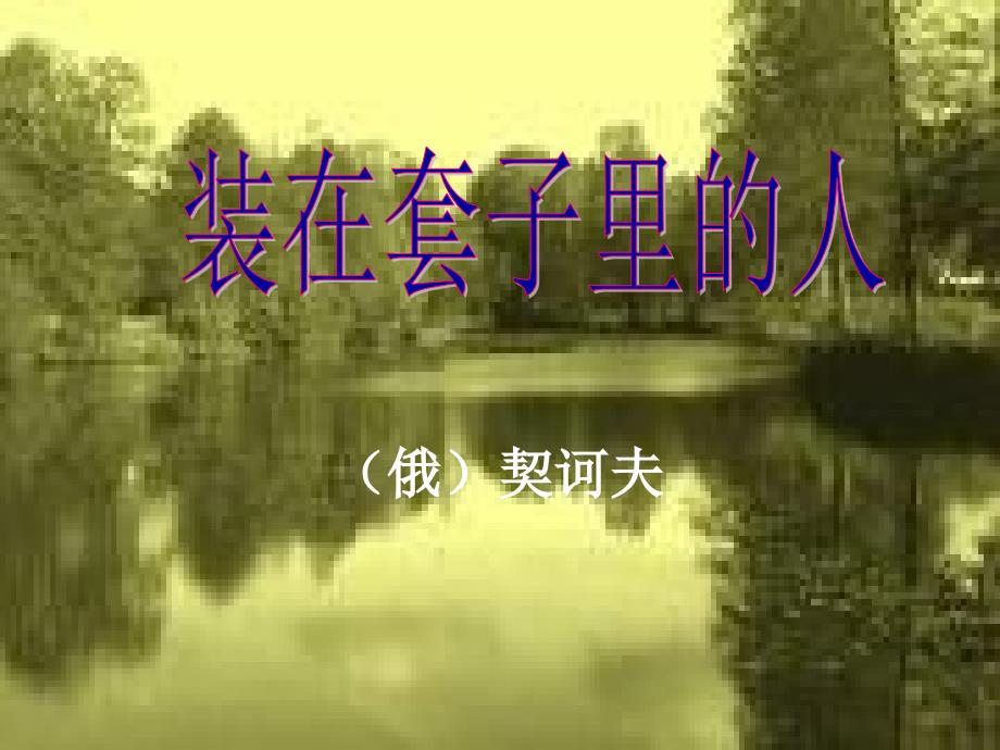 《装在套子里的人》优秀课件_第1页