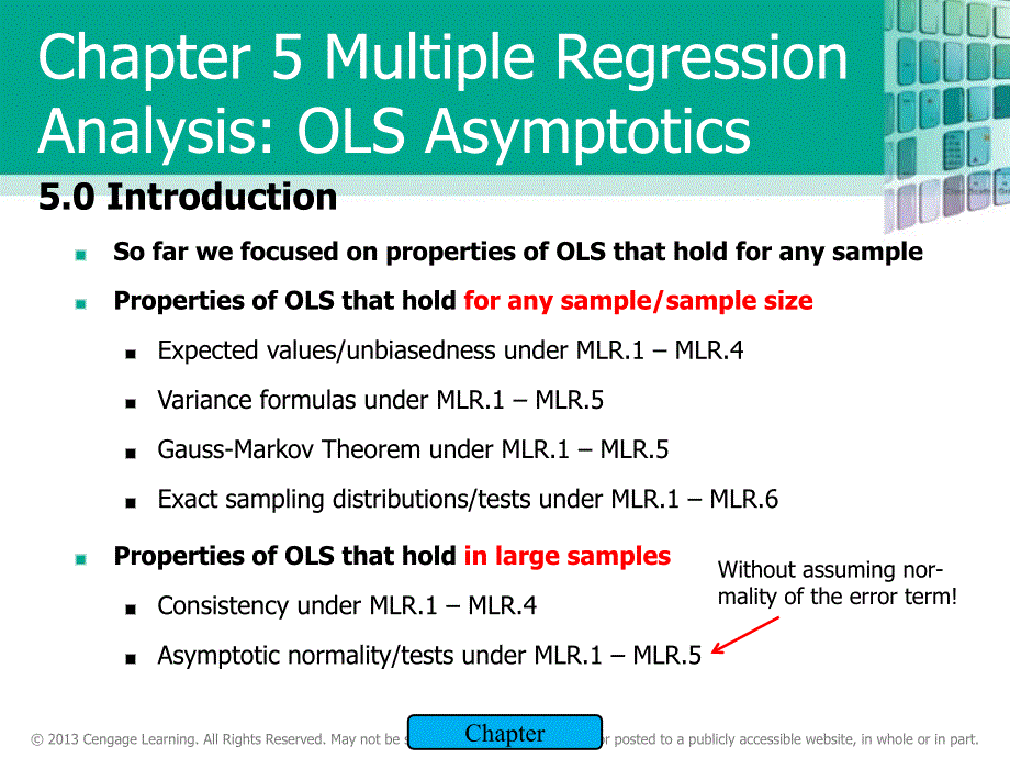 计量经济学英文课件：Chapter 5 Multiple Regression Analysis OLS Asymptotics_第3页