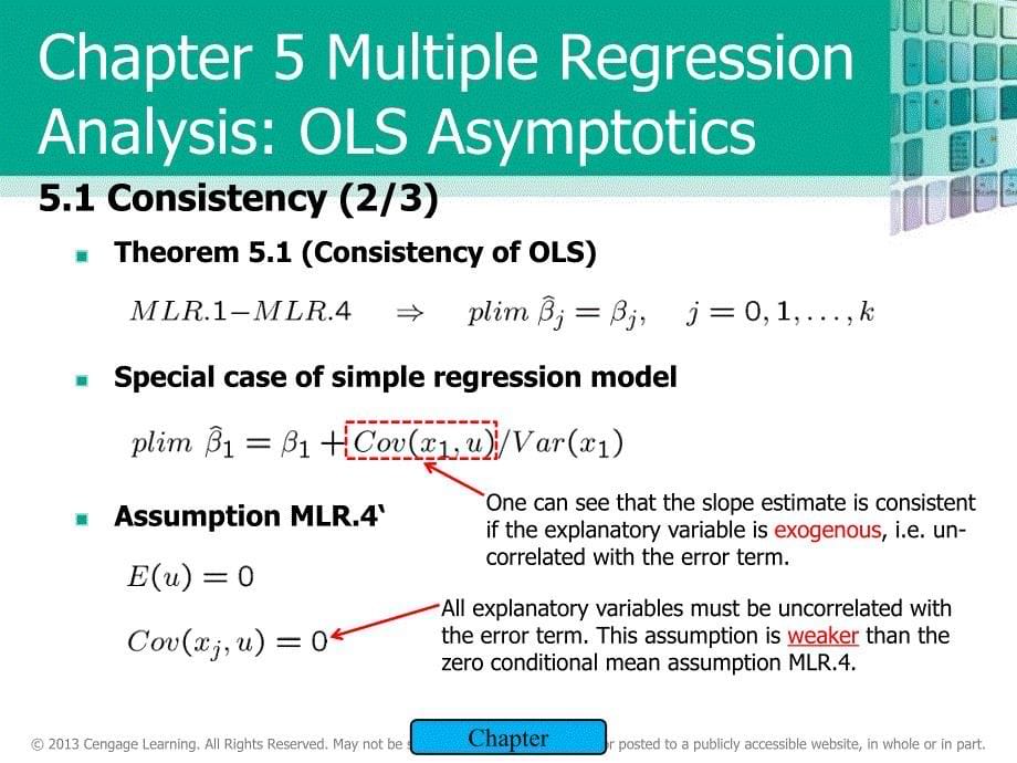 计量经济学英文课件：Chapter 5 Multiple Regression Analysis OLS Asymptotics_第5页