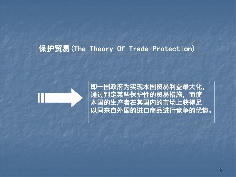 保护贸易理论ppt课件_第2页