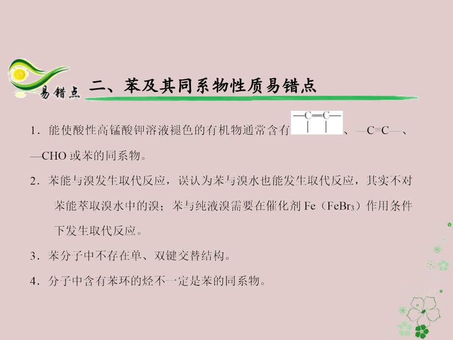 备考高考化学150天全方案之纠错补缺专题16常见的烃课件0402168_第4页