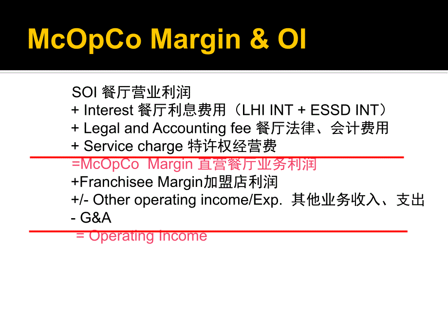 麦当劳常用财务概念及计算公式_第1页