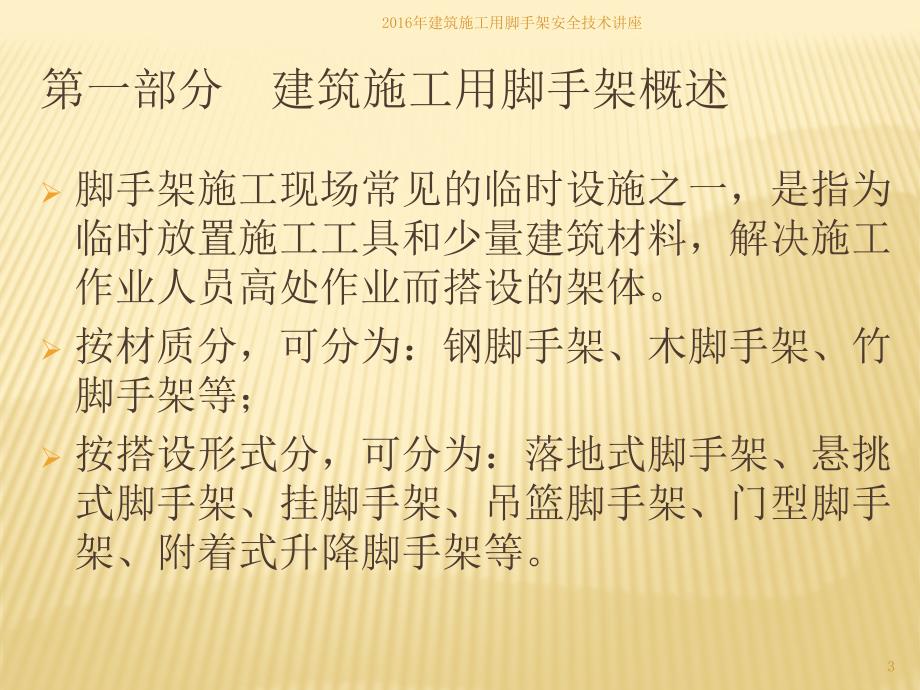 建筑施工用脚手架安全技术讲座课件_第3页