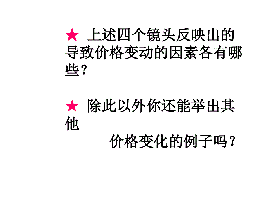 高一政治必修一：第二课+第一节+影响价格的因素+课件（共23张）（共23张PPT）_第3页