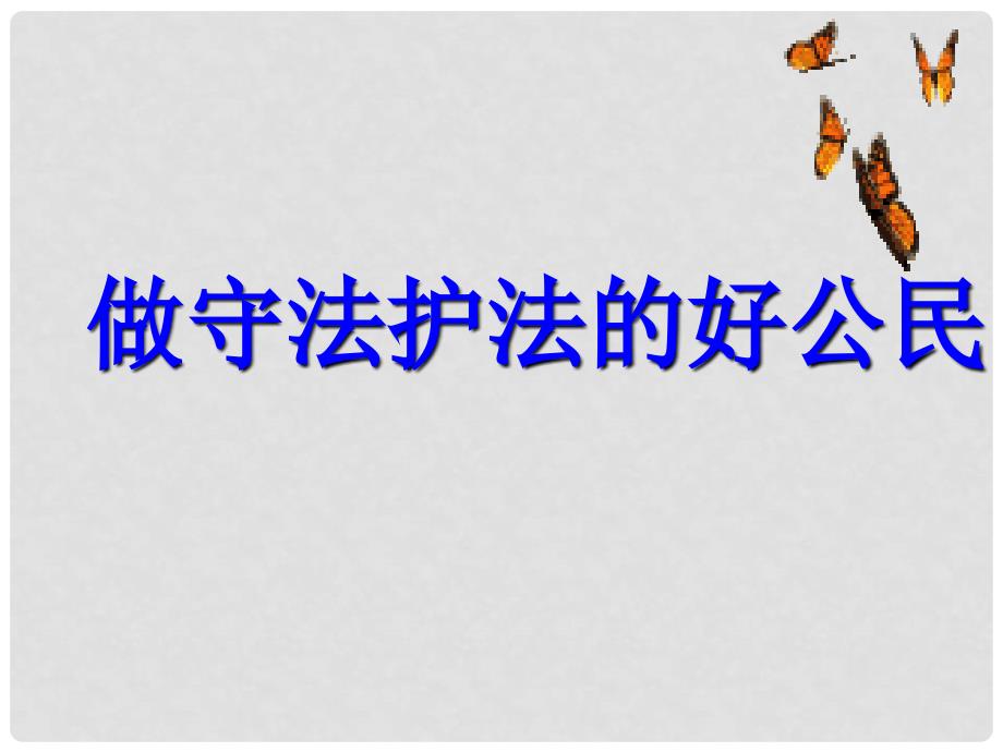 湖南省株洲市天元区天元中学七年级政治下册 做守护法的好公民教学课件 湘教版_第2页