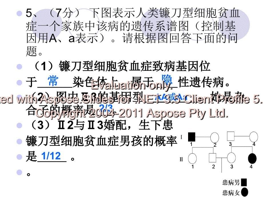 高中生物必修二习练及知识点复习.ppt_第5页