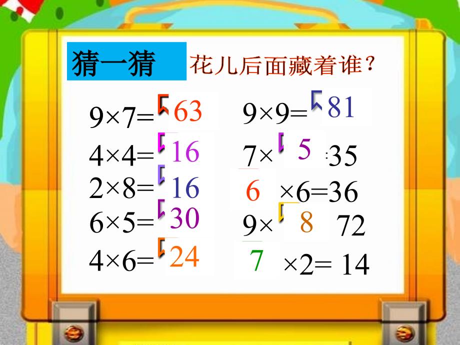 人教版二年级上册9的乘法口诀例5解决问题_第3页