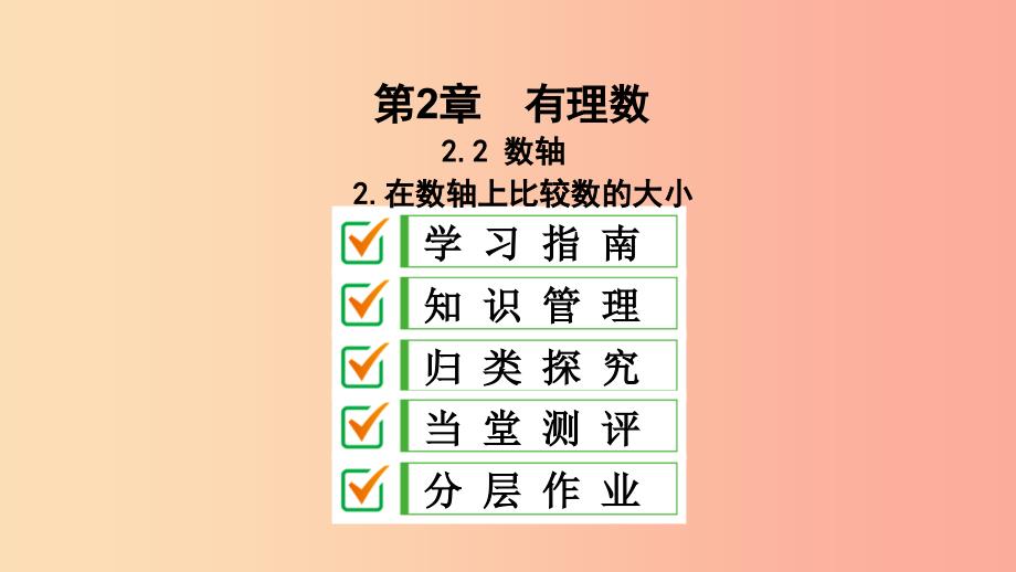 七年级数学上册 第2章 有理数 2.2 数轴 2.2.2 在数轴上比较数的大小课件 （新版）华东师大版.ppt_第1页