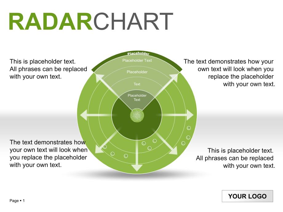 很酷的雷达图PPT模板课件_第1页