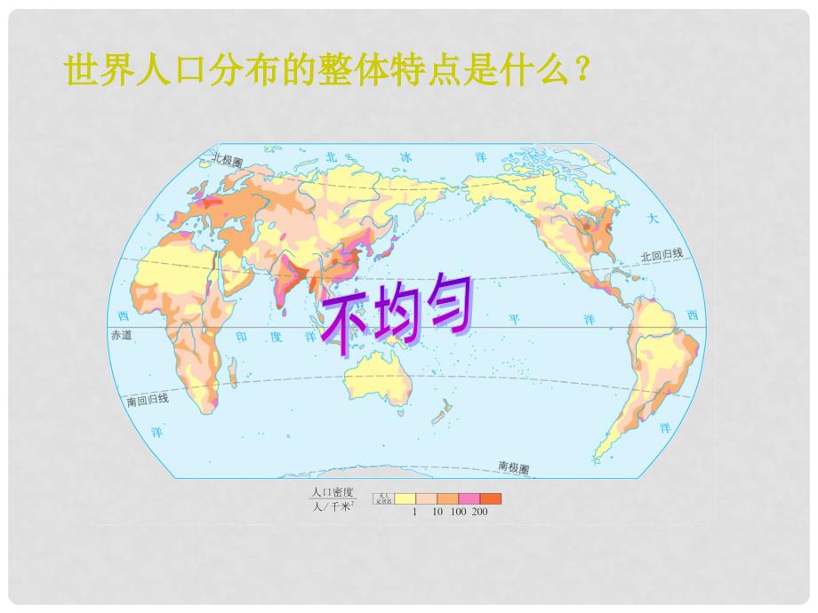 八年级地理上册 第三章 第一节 人种和人口 讨论 人口的分布课件 中图版_第1页