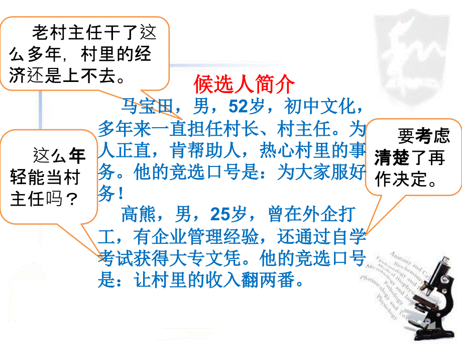 五年级上册品德与社会课件3.3斤斤计较选村官1科教版_第4页