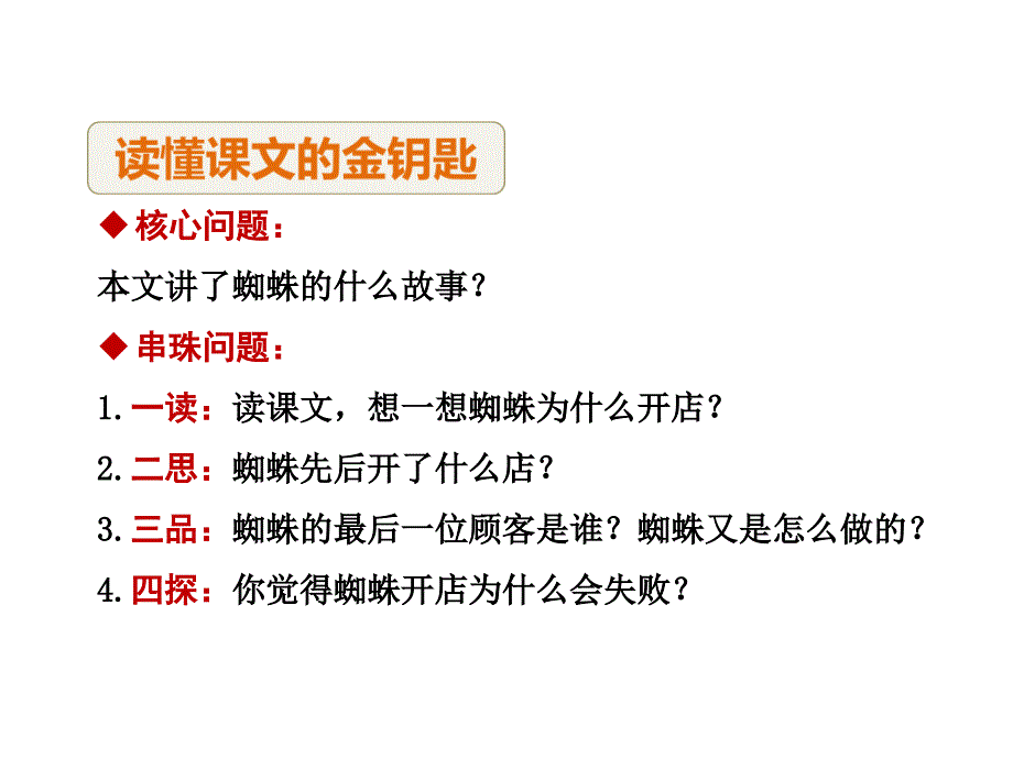 新课标人教版小学二年级语文下册第20课蜘蛛开店第2课时_第4页