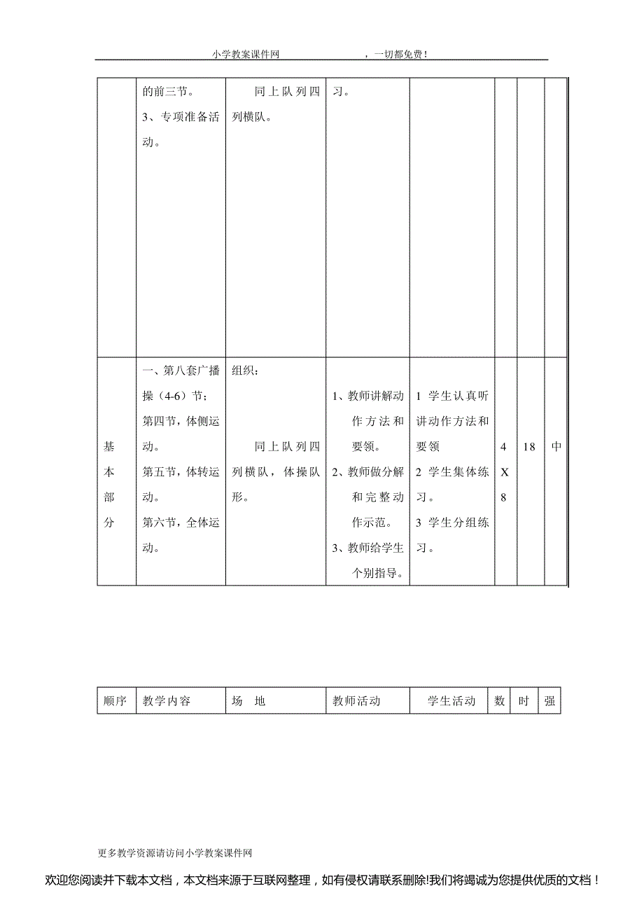 小学二年级体育教案全集033602_第4页