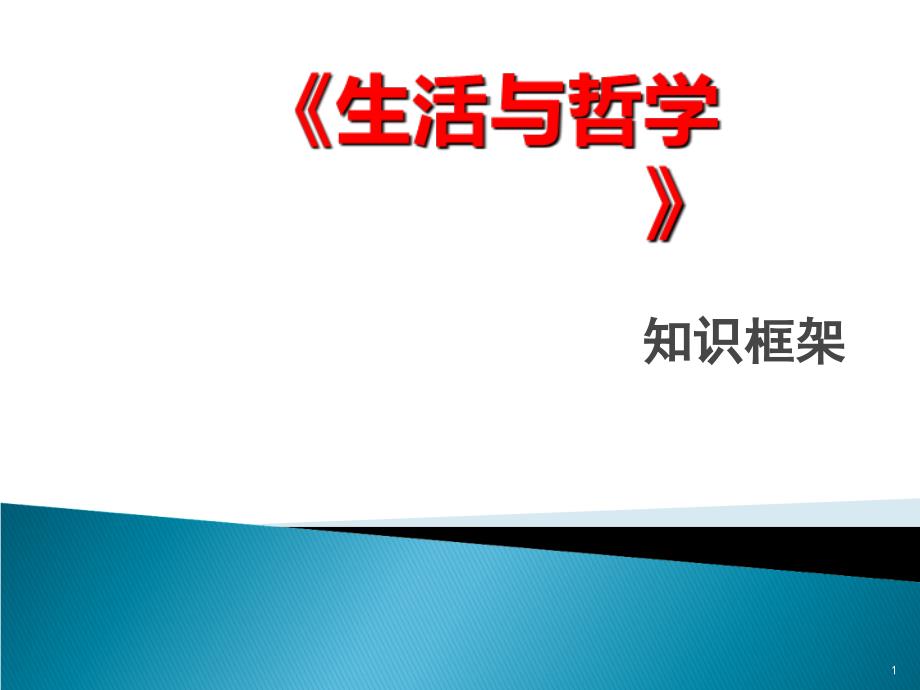 高三二轮复习生活与哲学知识框架ppt课件.ppt_第1页