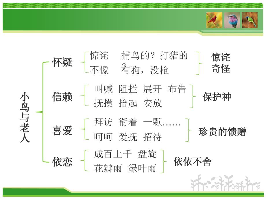 湘教版语文五上小鸟和守林老人课件1_第3页