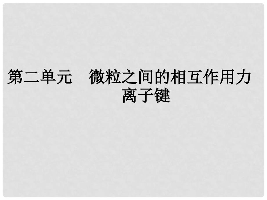 浙江省温州市啸中学高一化学 离子键1课件_第1页