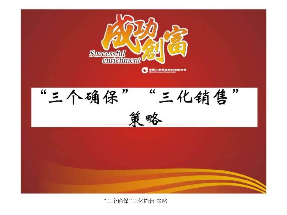 “三个确保”“三化销售”策略课件_第1页