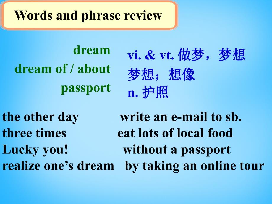 八年级英语下册 Unit 3 Online tours P3 Grammar课件_第2页