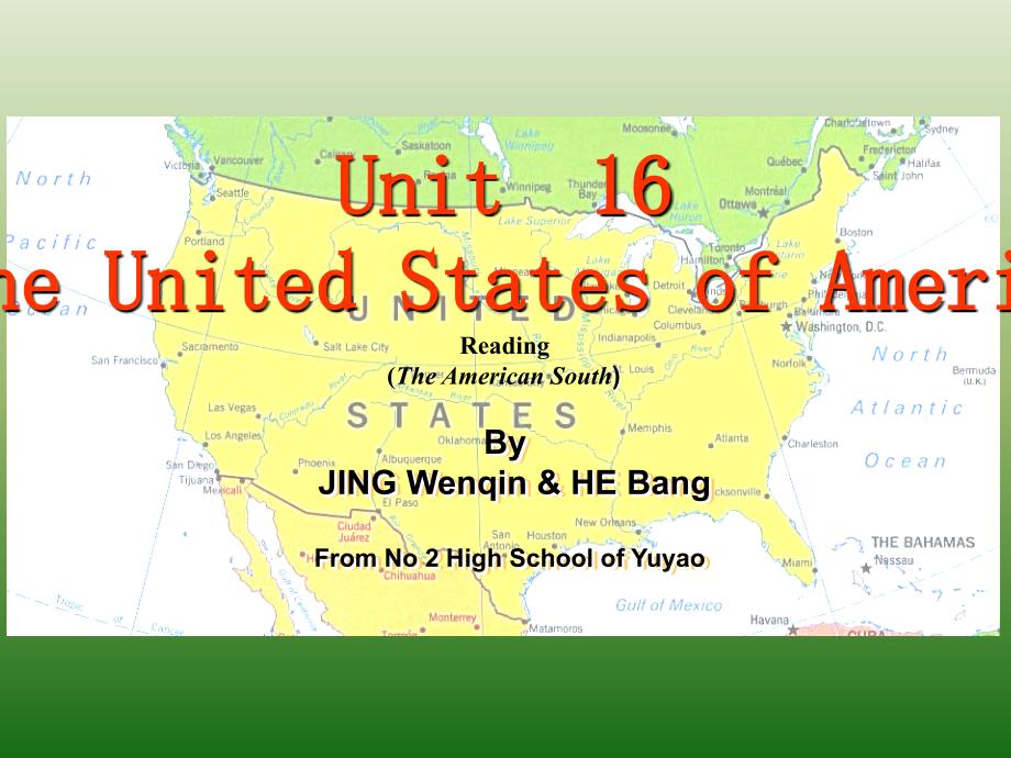 人教版高中英语课件：unit16 reading_第1页