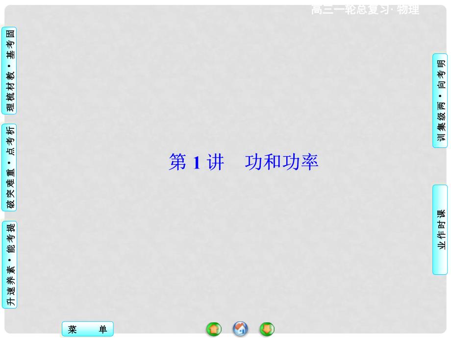 高考物理一轮总复习（固考基+抓细节+重落实）51 功和功率课件（含13高考、14模拟）_第3页