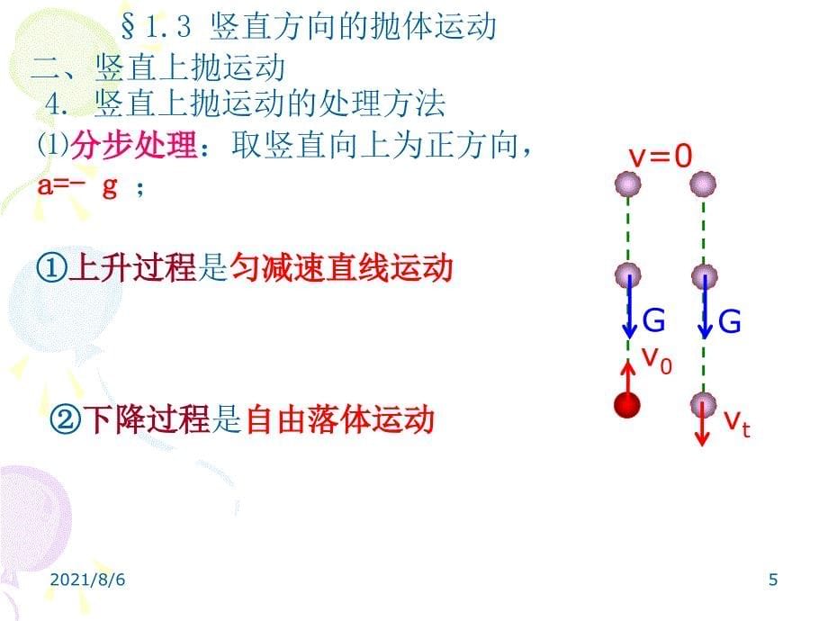 必修21.3竖直方向的抛体运动_第5页