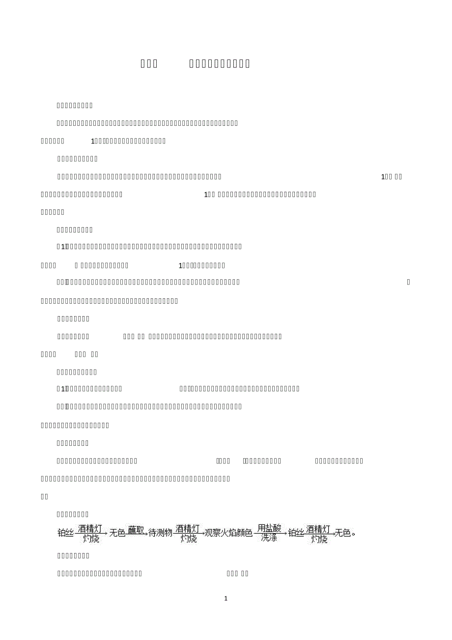 化学实验操作答题模板44627_第1页