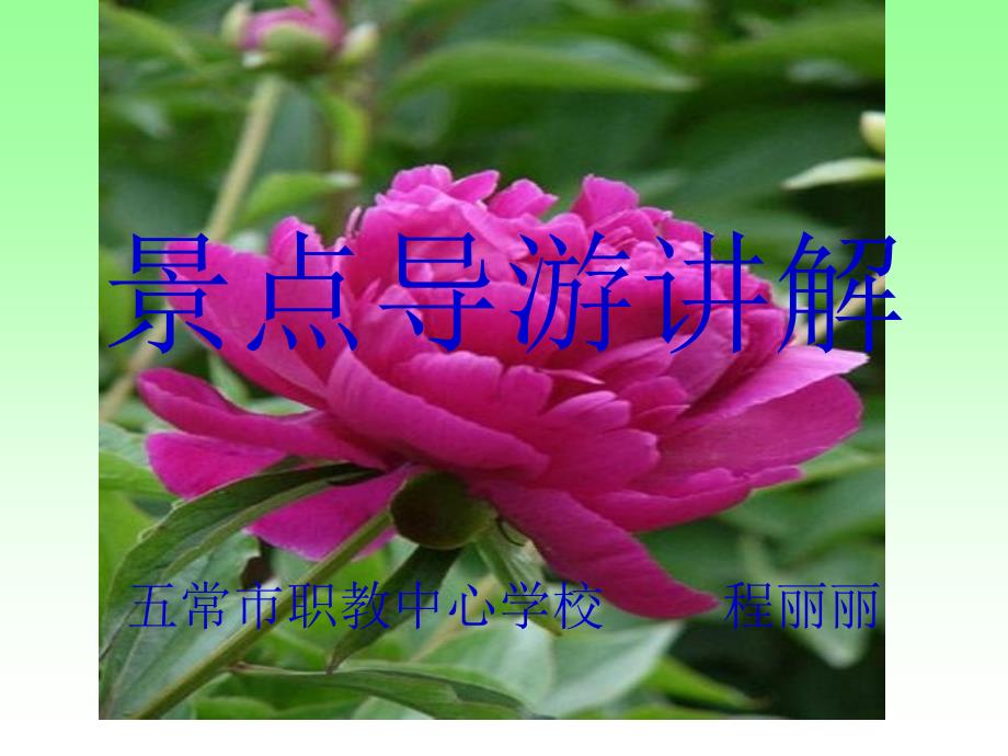 景点讲解说课_第1页
